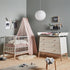 Luna Dresser / mähkimislaud, valge